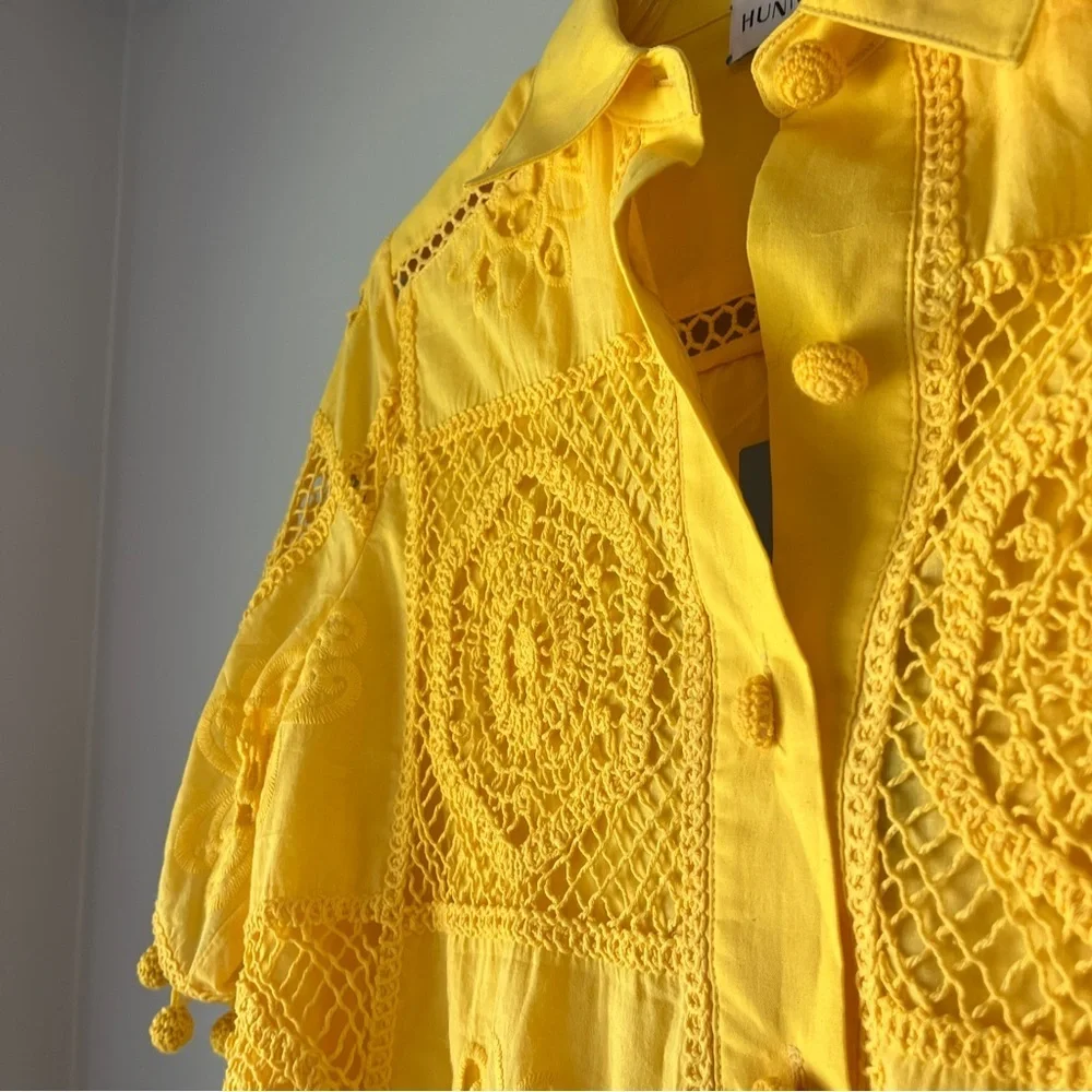 Hunter Bell Yellow Crocheted Two-Piece Set - Picture 7 of 14